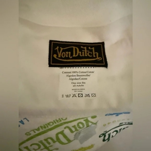 🔹️Von Dutch 🔹️Bucket Hat Print all over Logo Adult Unisex - Picture 2 of 2